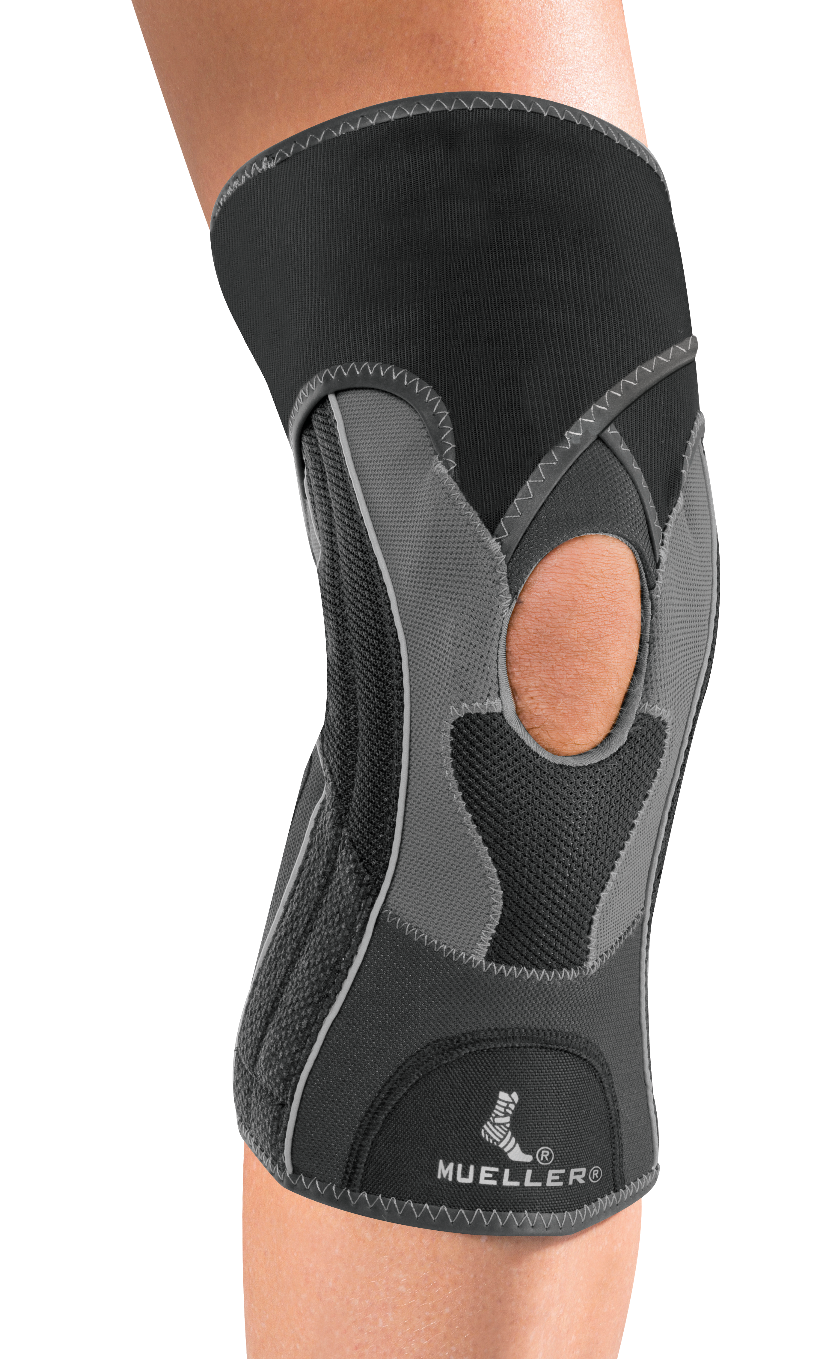 Mueller Hg80 Premium Knee Brace 5911 angezogen am Knie