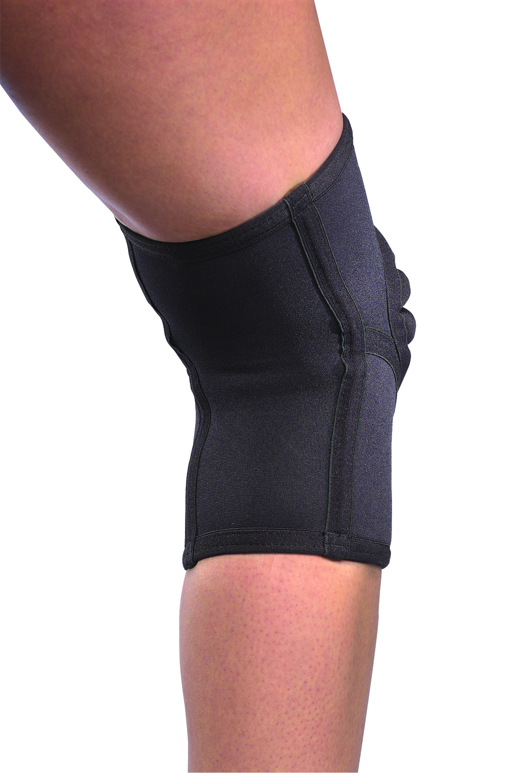 Mueller ProLevel Knieschutz mit Kevlar 5453 Backshot am Knie