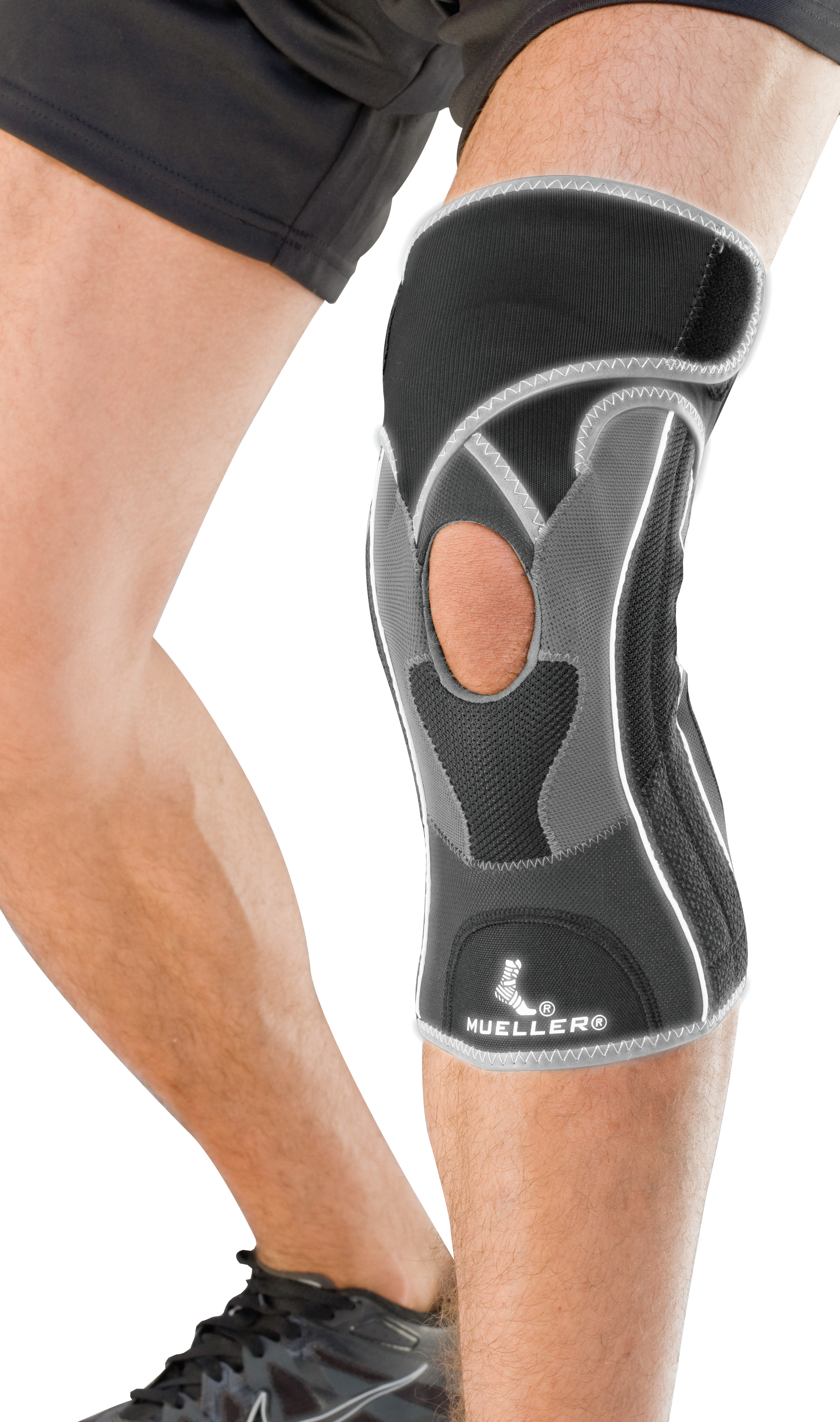 Mueller Hg80 Premium Knee Brace 5911 reflektierende Nähte bei Bandage am Knie