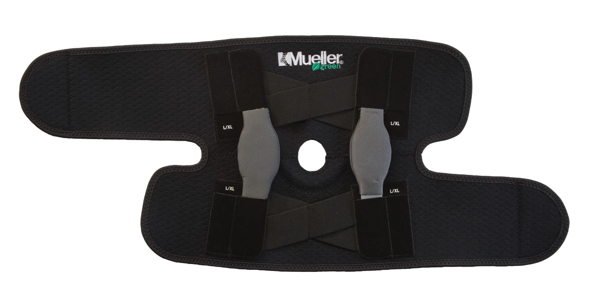 Mueller Greenline Adjustable Hinged Knee Brace 86455 geöffnete Bandage