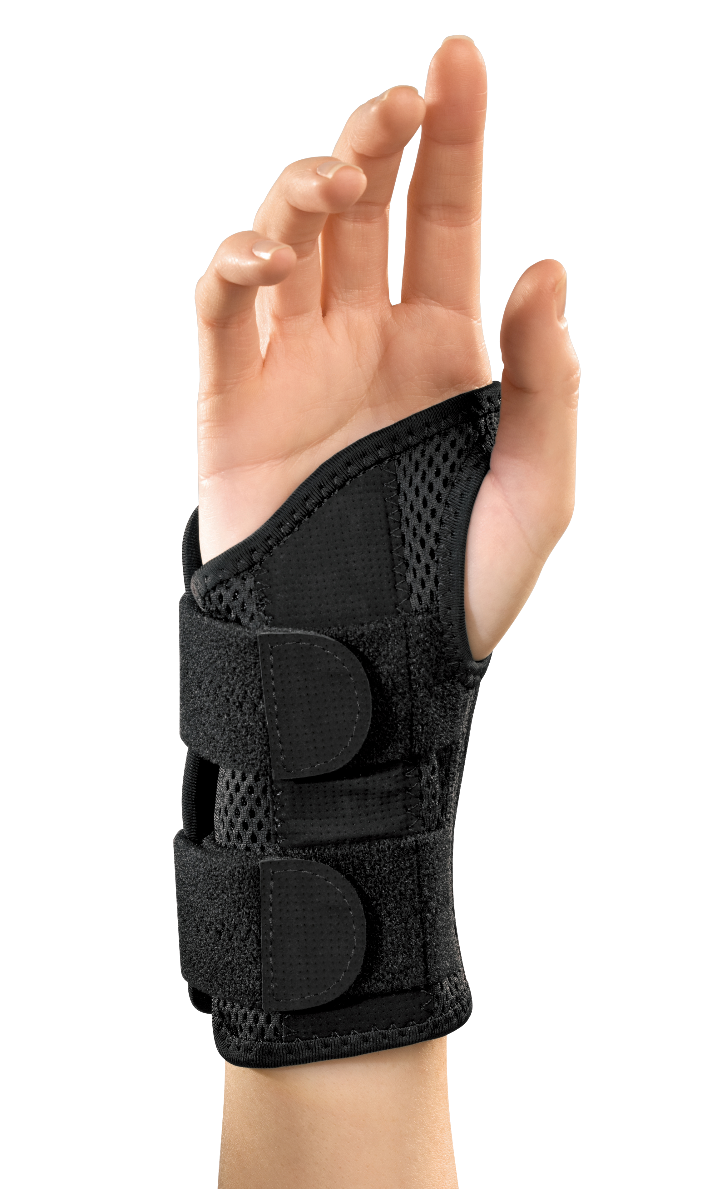 Mueller Greenline Fitted Wrist Brace 8627 Demonstration Handgelenk senkrecht