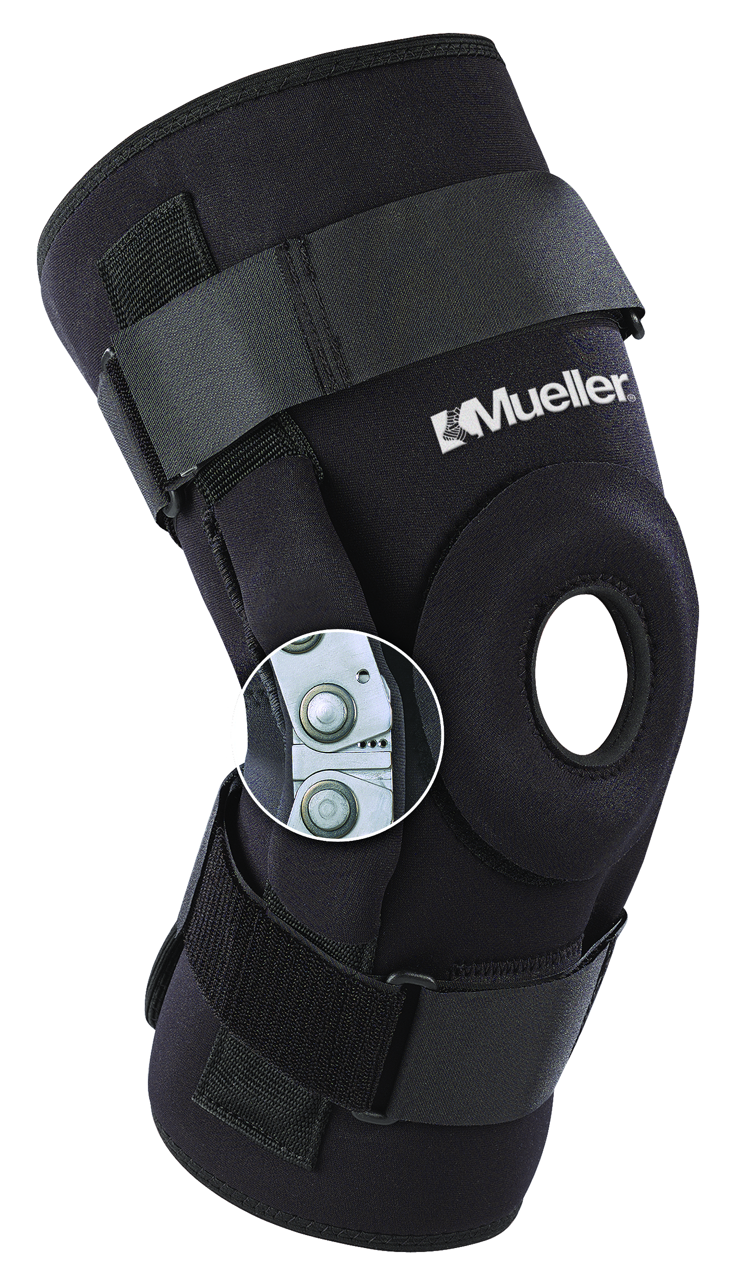 Mueller ProLevel Hinged Knee Brace 5333 Produkt mit Gelenk-Highlight