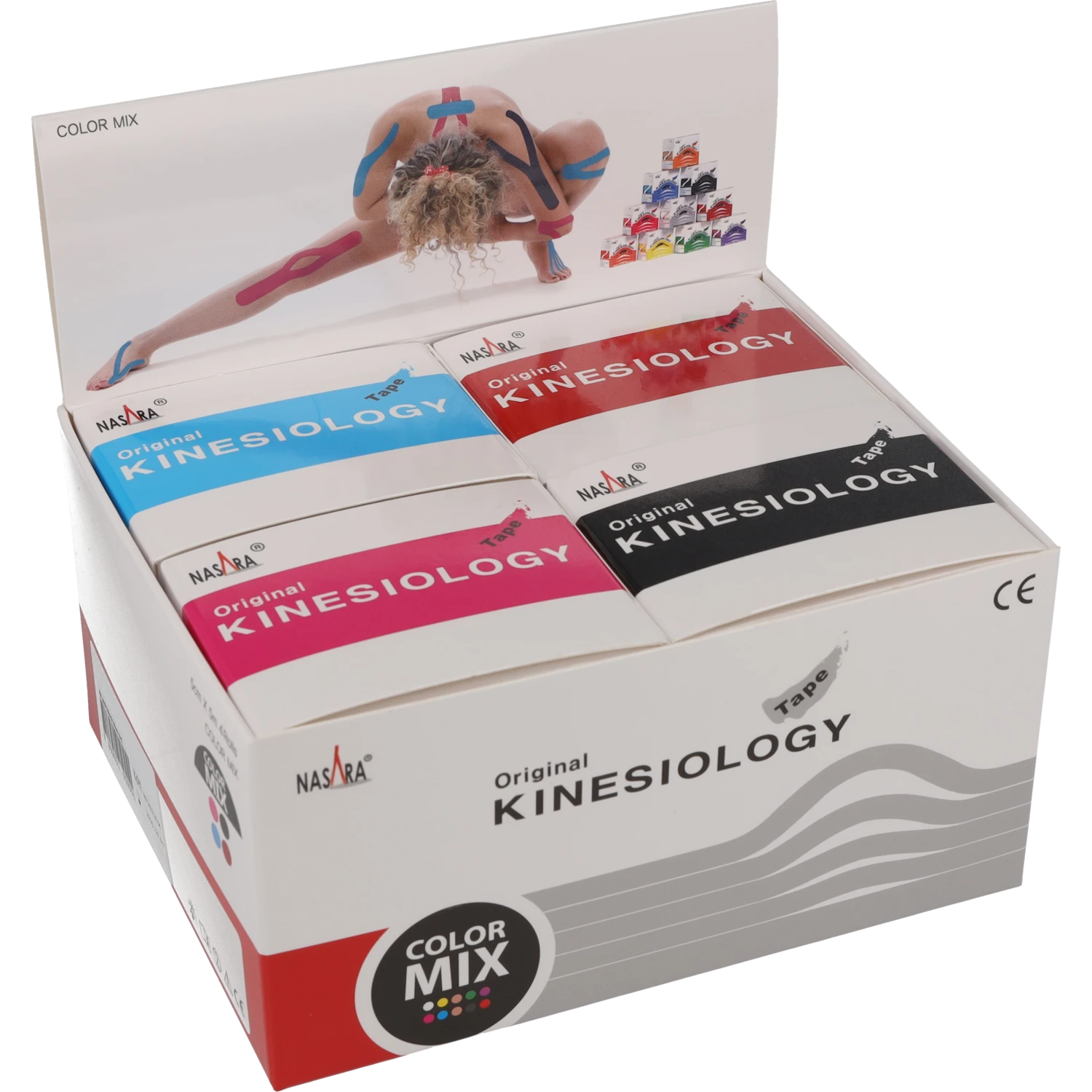 Nasara Kinesiologie 4er Teampack Verpackung offen