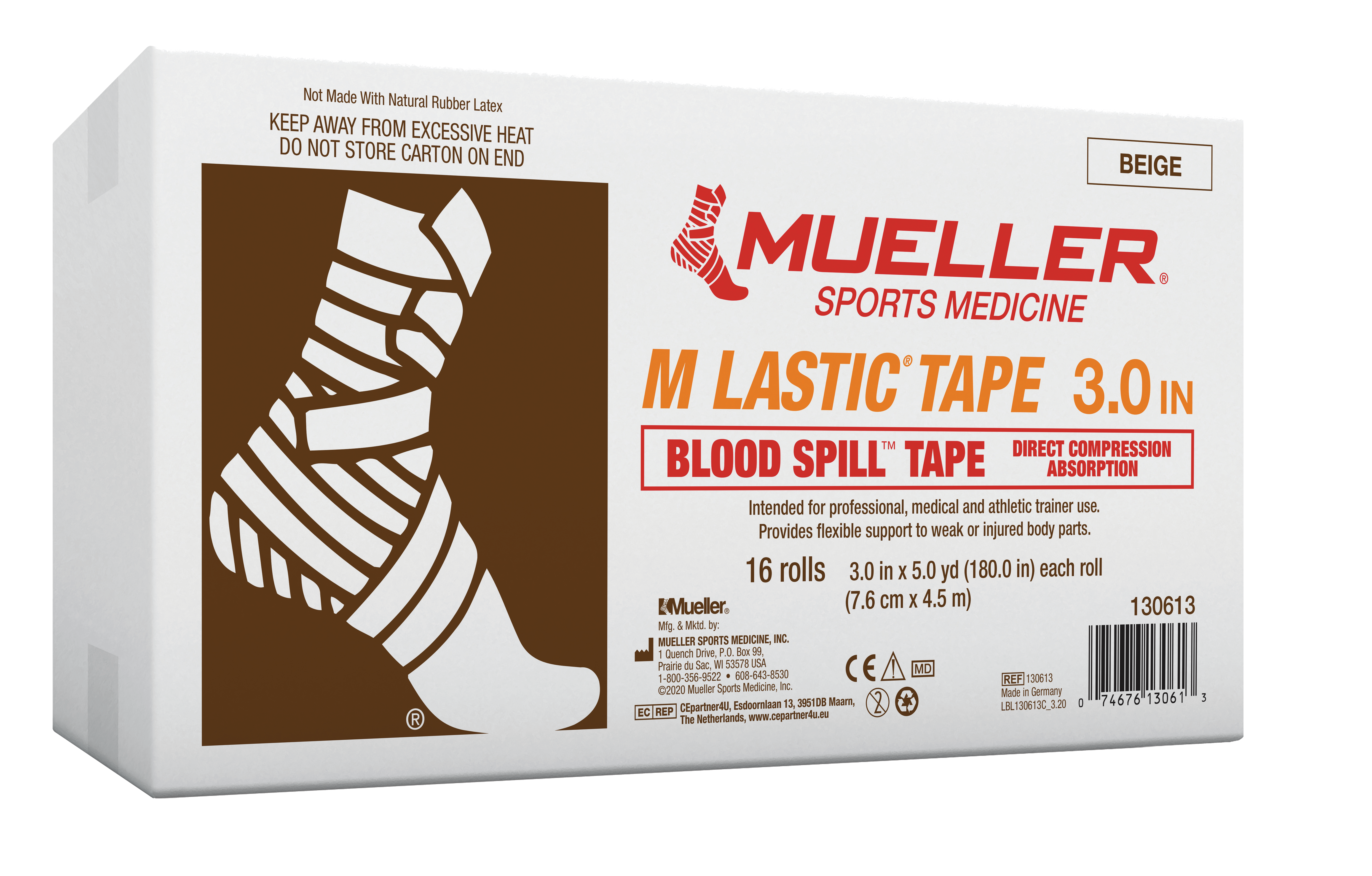 Mueller M-Lastic Tape beige 130613 Verpackungseinheit