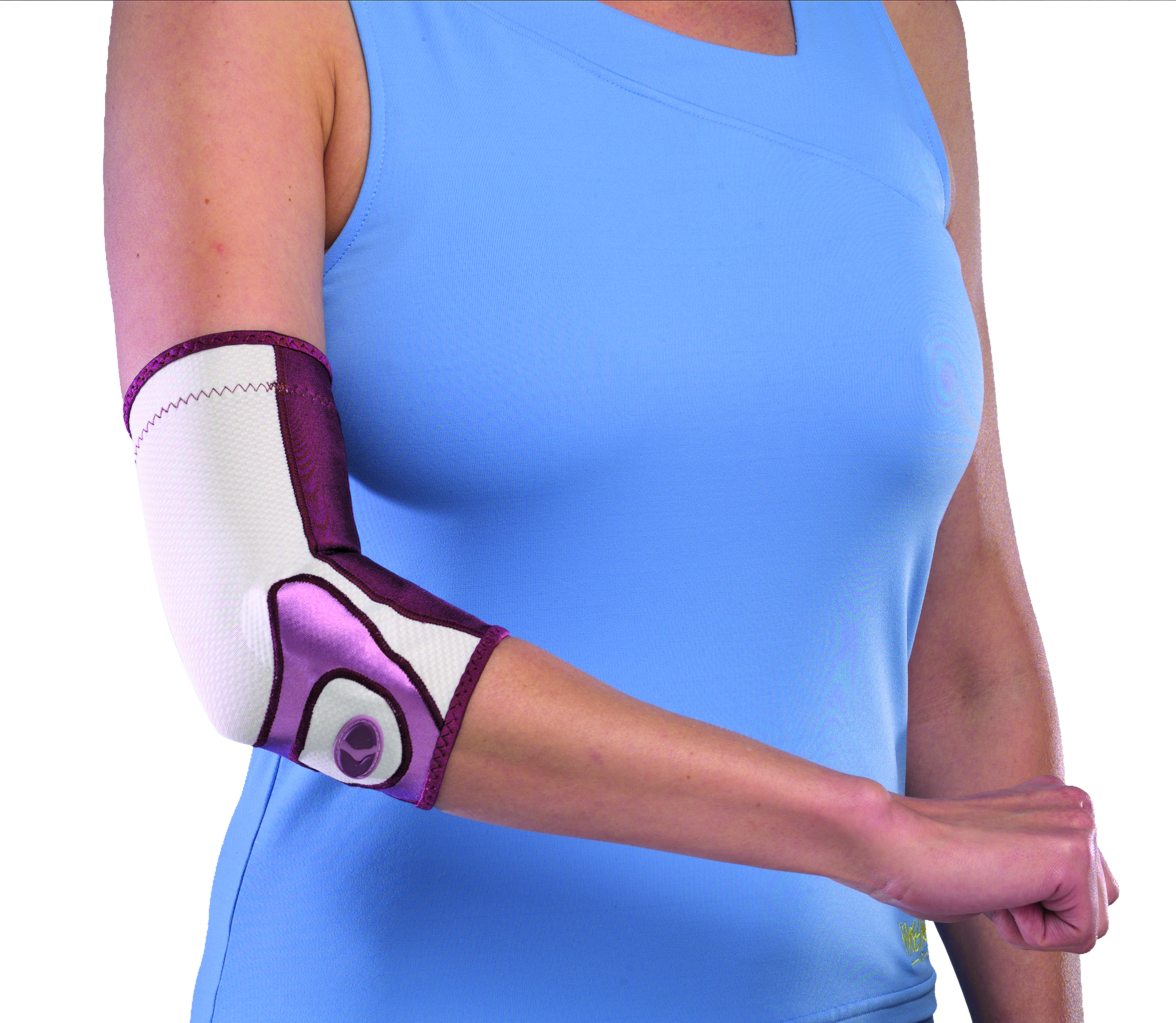 Mueller LifeCare Contour Elbow 7411 Demonstration Frau gebeugter Arm